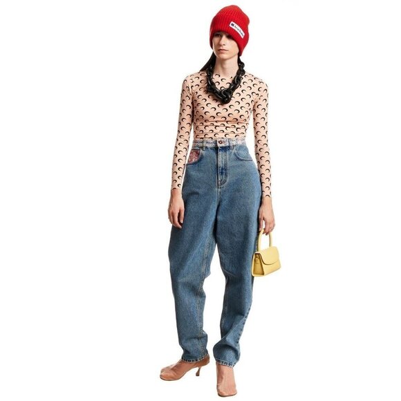 Philosophy Di Lorenzo Serafini Wildflower High-Waisted Jeans US 0 IT 36 - Picture 3 of 11